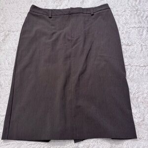 VTG 2003 Gap Brown Pinstripe Pencil Skirt Size 8 | Y2K Office Siren academia